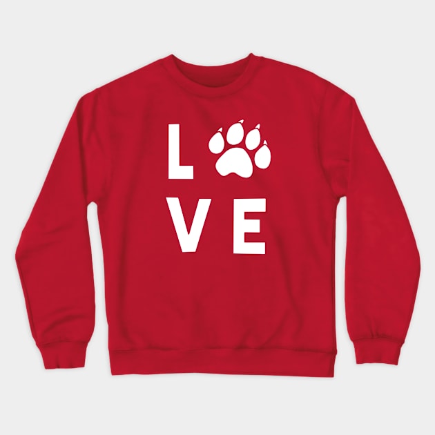 Love Dogs Crewneck Sweatshirt by SillyShirts